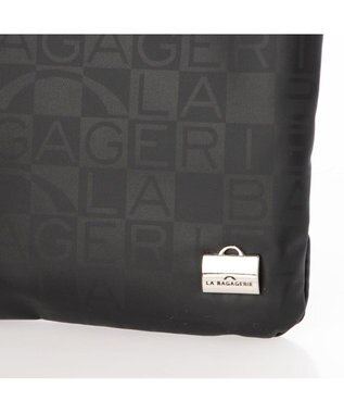 LA BAGAGERIE モノグラムデイリースマホポシェット ブラック