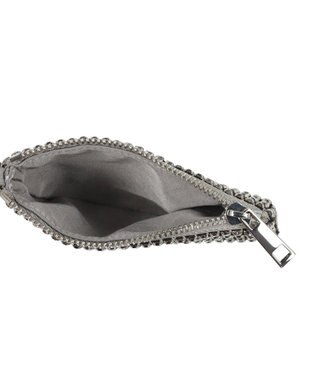 UNBILLION VERYコラボ カシュカシュ cachecache / ラインストーンストラップポーチセット シルバー