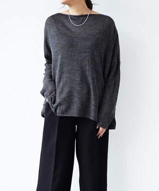 TOQUE 〈大草直子さんアドバイザー〉アルパカシルクニット 長袖 オーバーサイズ