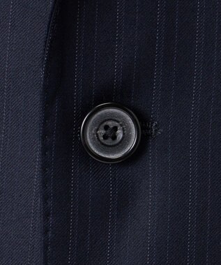 GOTAIRIKU シワになりにくい【御幸毛織/みゆきけおり】Superio160 スーツ_ネイビーストライプ ネイビー系1