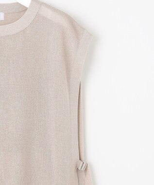 J.PRESS LADIES L 【洗える】Vis/Peスパーク クルーネック ニット ベスト ベージュ系