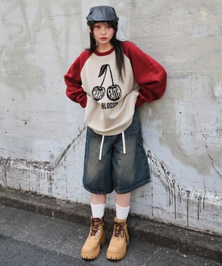 WEGO 【ユニセックス着用ITEM/SMLサイズ展開】ジャガードグラフィックプルオーバー 柄2