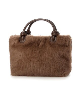 UNBILLION カシュカシュ cachecache / ミンク風フェイクファーノットハンドルバッグ