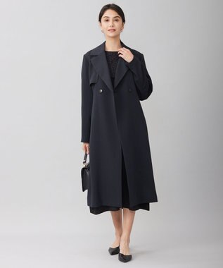 自由区 S 【洗える】レースコンビジョーゼット ワンピース ブラック系