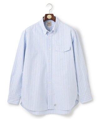 J.PRESS MEN 【KING SIZE】コットンオックス マルチストライプ シャツ / ボタンダウン