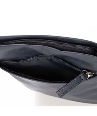 LA BAGAGERIE モノグラムデイリースマホポシェット ネイビー