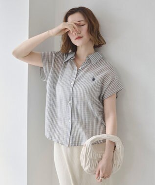 WEGO U.S. POLO ASSN.別注 フレンチスリーブシャツ ホワイト