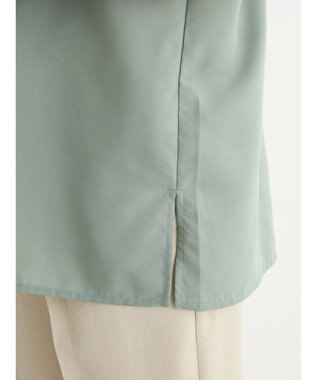 Green Parks ・ＥＬＥＮＣＡＲＥ　ＤＵＥ　ピンタックフレンチブラウス Khaki