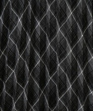 earth music&ecology すきな丈Ｔ／Ｒプリーツスカート Check Gray