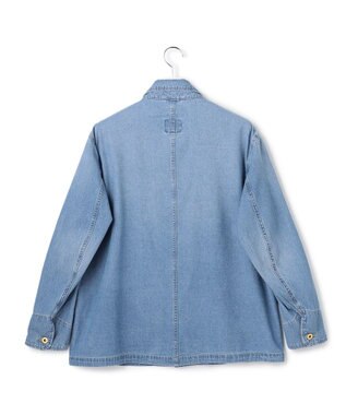 J.PRESS YORK STREET 【UNISEX】ライトオンス デニムカバーオール ダルブルー系