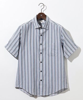 JOSEPH ABBOUD 【サステイナブル】ソアロンストライプ 半袖 シャツ