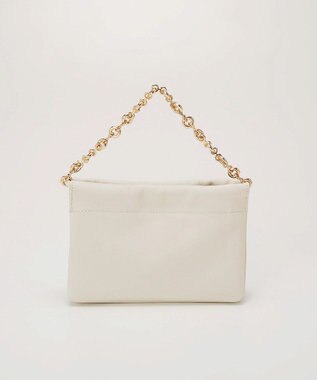 TOPKAPI 【TREASURE TOPKAPI】スムース レザー チェーン付き スワローマチ ミニ ショルダー バッグ オフ