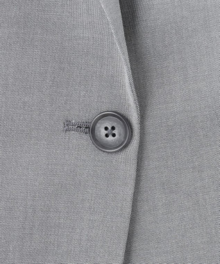 J.PRESS LADIES 【セットアップ対応・洗える・撥水・防汚】コットンFITTYシャーク テーラード ジャケット ライトグレー系