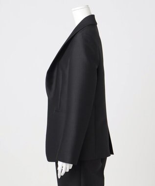 23区 S 【エステータ】シルクウールツイル ジャケット ブラック系
