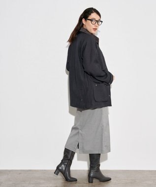 J.PRESS YORK STREET 【WOMEN】タイトロングスカート ブラック系3