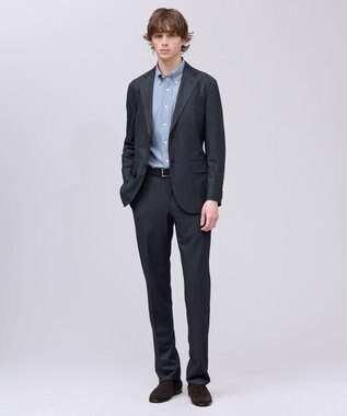 J.PRESS MEN 夏に嬉しい6つの高機能【J.PRESS-POOL WOOL】【セットアップ対応】ジャージーセットアップ スラックス グレー系