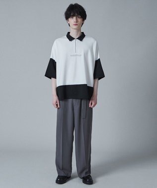 WEGO ドルマンポンチハーフジップT（S） ブラック