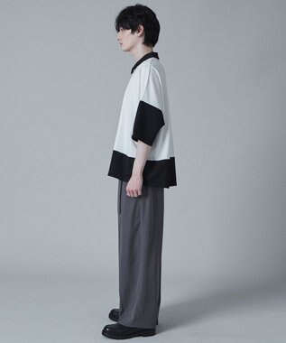 WEGO ドルマンポンチハーフジップT（S） ブラック