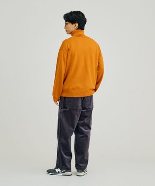 J.PRESS YORK STREET 【UNISEX】ANTI PILLING WOOL タートルニット オレンジ系