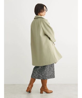 Green Parks ビーバー調テーラードカラーコート Green