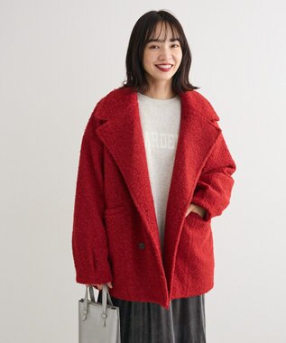 Green Parks 裏起毛ルーズサイズロゴプルオーバー Ecru