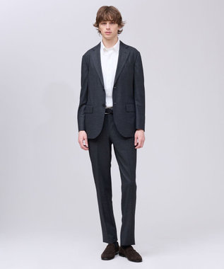 J.PRESS MEN 夏に嬉しい6つの高機能【J.PRESS-POOL WOOL】【セットアップ対応】ジャージーセットアップ スラックス グレー系