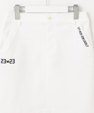 23区GOLF 【WOMEN】【防透/ストレッチ/撥水】スケトラドビーストレッチ モチーフ スカート ホワイト系