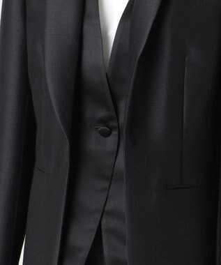 23区 S 【エステータ】シルクウールツイル ジャケット ブラック系