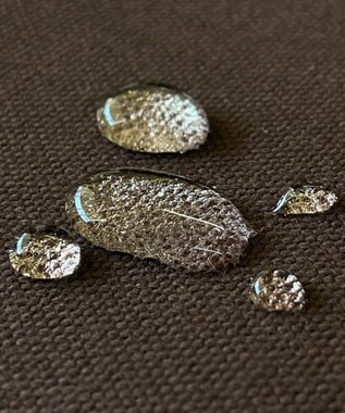 ビーズクッション tetra 【tetra LUXE】8号帆布 3WAYビーズクッション こげ茶×ベージュ