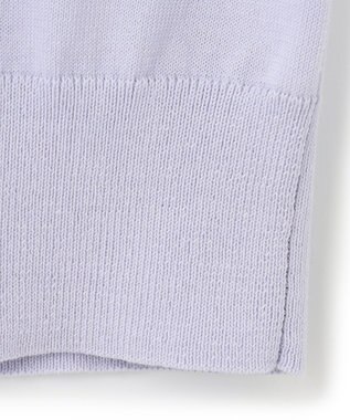 23区 L 【アンサンブル対応/洗える】プレミアム コットン 半袖 プルオーバー ライラック系