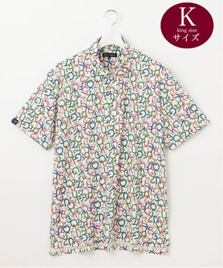 23区GOLF 【MEN/キングサイズ】【吸水速乾】MOVEロゴ 半袖ポロシャツ ホワイト系5