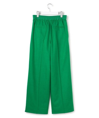 ICB ウォッシャブルライトウール ストレートパンツ グリーン