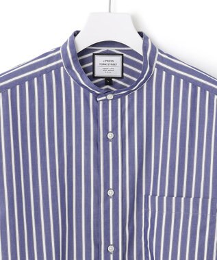 J.PRESS YORK STREET 【UNISEX】タイプライターストライプ シャツ ネイビー系1