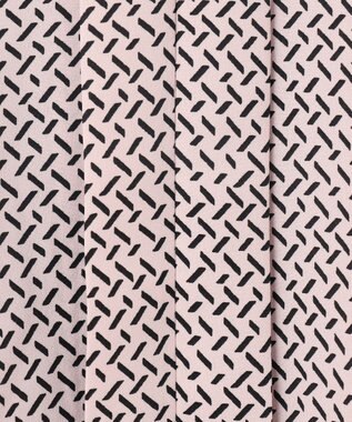 ICB 【人気のため新色追加・WEB限定・接触冷感・UVケア・速乾・洗える】BackSatinAmunzen 5分袖キーネックブラウス ヘイズピンク柄系