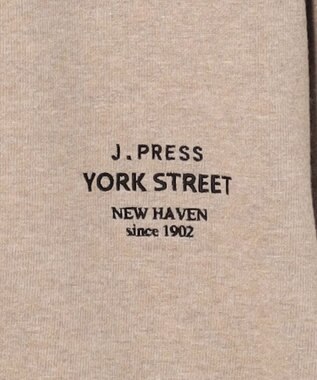J.PRESS YORK STREET 【UNISEX】ヘビー天竺ジップアップ フーディ アイボリー系