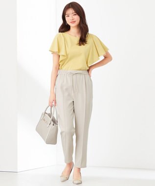 ANY SIS L 【美人百花6月号掲載】やみつキレイ パンツ ライトベージュ