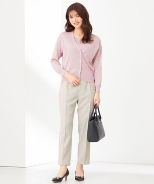 ANY SIS L 【美人百花6月号掲載】やみつキレイ パンツ ライトベージュ