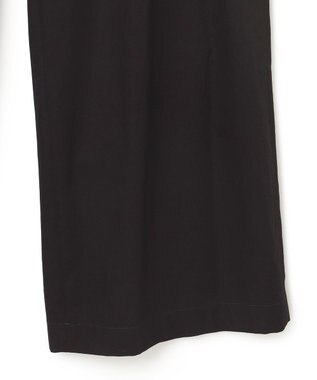 JOSEPH ライトコットンサテン　ワイドストレートトラウザーズ Black