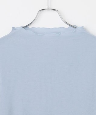 #Newans 【洗濯機可能】フレアカフスシアープルオーバー ブルー