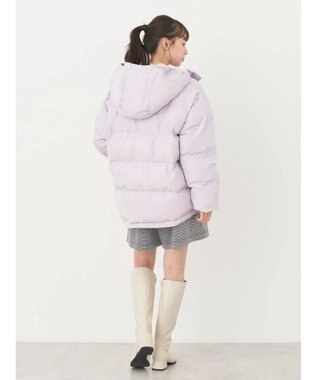 earth music&ecology フーディー中綿ブルゾン Pink