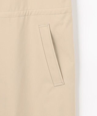 J.PRESS LADIES 【洗える・撥水】ドライツイルストレッチ ノーカラー コート ベージュ系