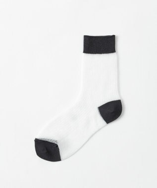 TRICOTE シアーリブソックス 90WHITE