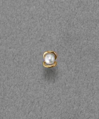 Phoebe 【金属アレルギー対応】プチメタルパールピアス(片耳)/サージカルステンレス ホワイト