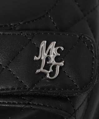 WEGO 【MLサイズ展開】厚底キルティングサンダル ブラック