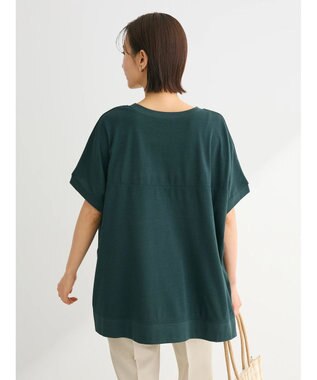 Green Parks フレンチスリーブ脇ドッキングカットプルオーバー Green