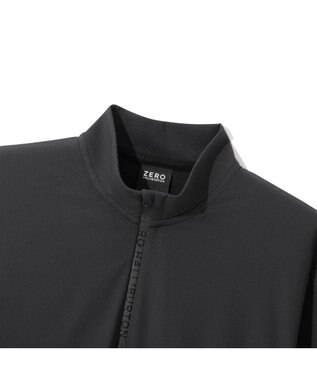 ZERO HALLIBURTON 【ストレッチ・UVカット】 Octa ハイブリッド ハーフジップモックネックトップス ZHG-M5A8 85125 ブラック