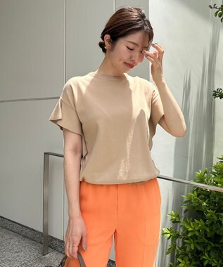 UNFILO UVモイストフレアースリーブニット ベージュ