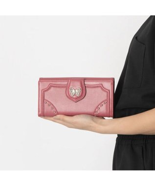 ANNA SUI ナーシャ フラップ長財布 ピンク