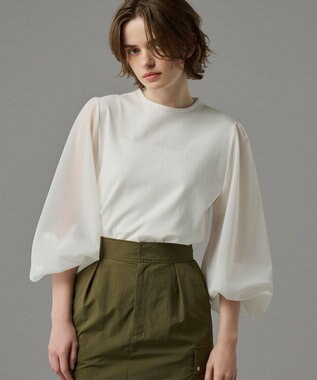 uncrave シアースリーブカットソー（uncrave STANDARD） ホワイト