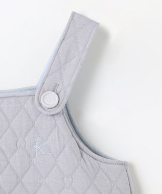 組曲 KIDS 【80-100㎝】ハートキルト ジャンスカ サックスブルー系